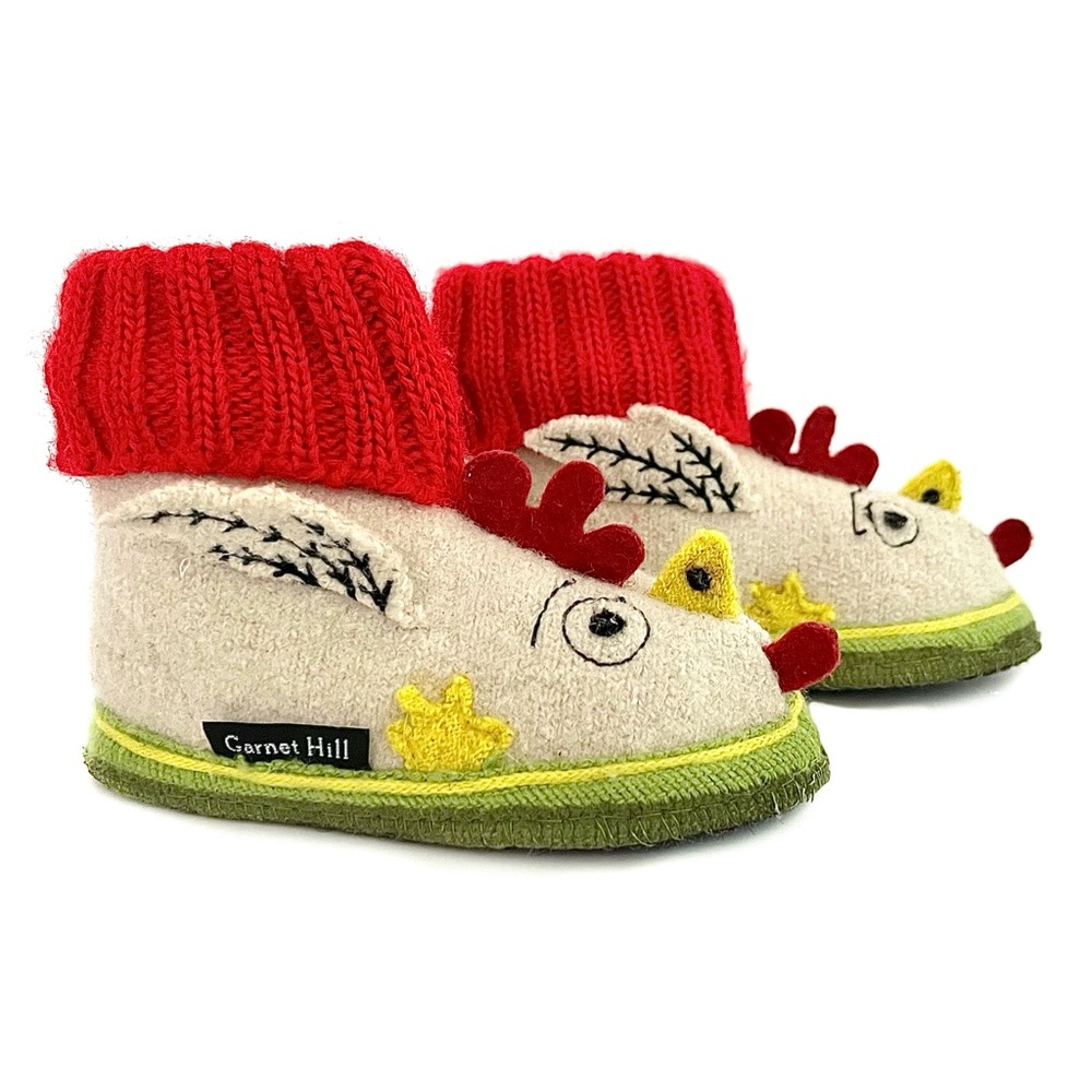 Garnet Hill Kids Slippers - wool - toddler size 6 -
